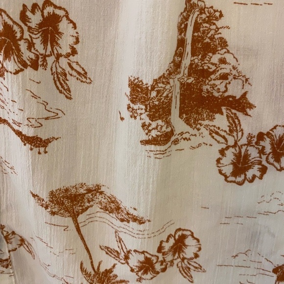 Madewell Smocked Button Down Top Paradise Voile Top - Picture 11 of 11